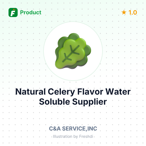 Natural Celery Flavor, Water Soluble – summary card, no photo uploaded yet