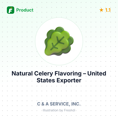 Natural Celery Flavoring (Water Soluble) – summary card, no photo uploaded yet