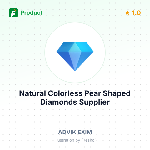 Natural Colorless Pear Shaped Diamonds – summary card, no photo uploaded yet