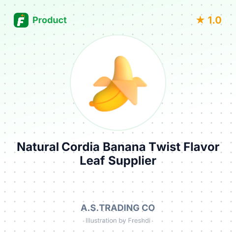 Natural Cordia Banana Twist Flavor Leaf – summary card, no photo uploaded yet