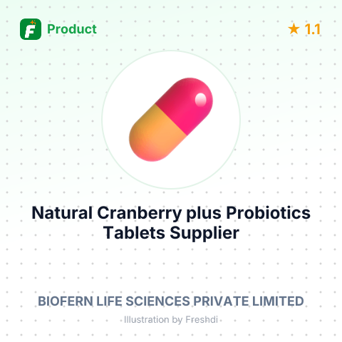 Natural Cranberry plus Probiotics Tablets – summary card, no photo uploaded yet