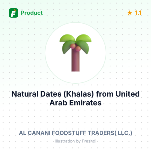 Natural Dates (Khalas) – summary card, no photo uploaded yet