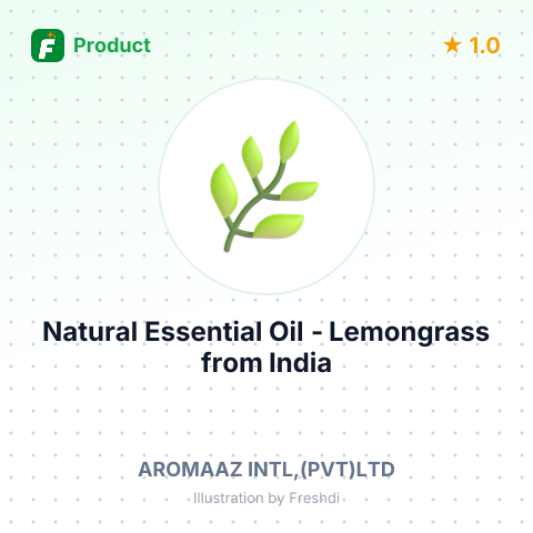 Natural Essential Oil - Lemongrass – summary card, no photo uploaded yet