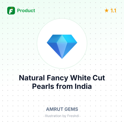 Natural Fancy White Cut Pearls – summary card, no photo uploaded yet