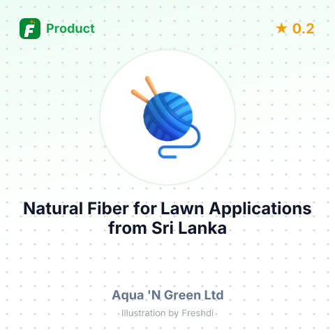 Natural Fiber for Lawn Applications – summary card, no photo uploaded yet