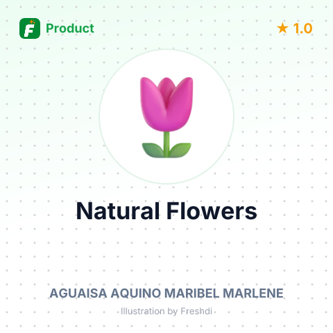 Natural Flowers – summary card, no photo uploaded yet