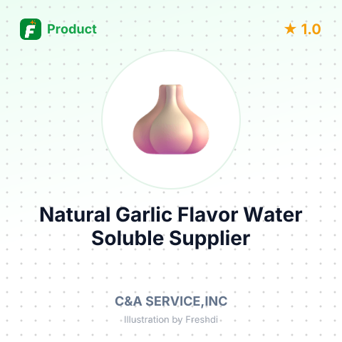 Natural Garlic Flavor, Water Soluble – summary card, no photo uploaded yet