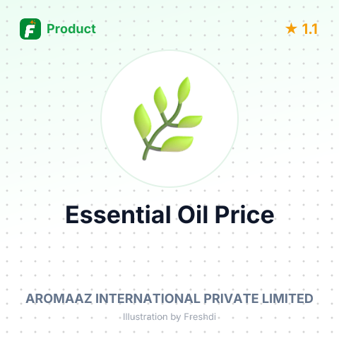 Natural Herbal Essential Oil for Aromatherapy – summary card, no photo uploaded yet
