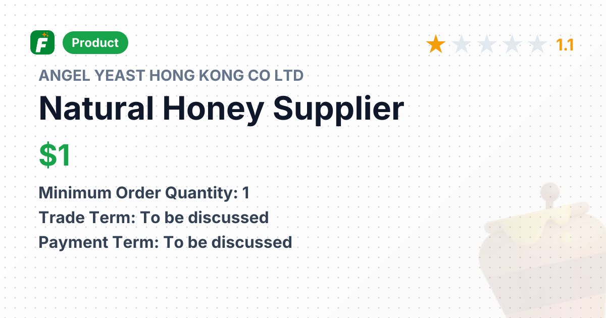 Natural Honey (Chocolate) – product summary card, no photo uploaded yet