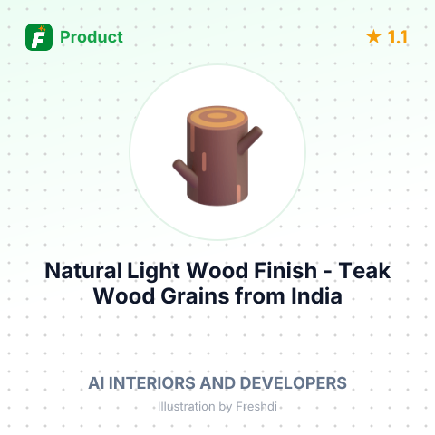 Natural Light Wood Finish - Teak Wood Grains – summary card, no photo uploaded yet