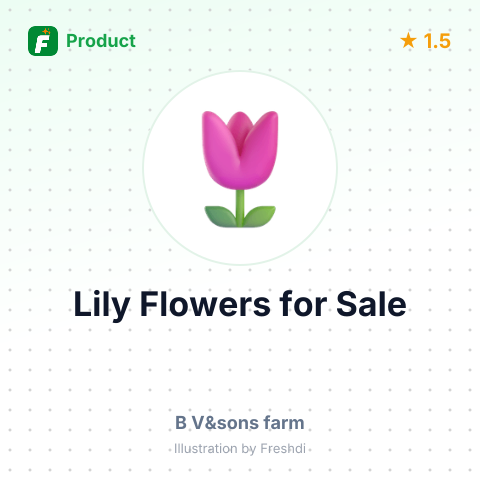 Natural Lily Flowers – summary card, no photo uploaded yet