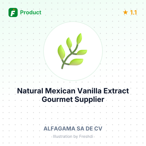 Natural Mexican Vanilla Extract Gourmet – summary card, no photo uploaded yet