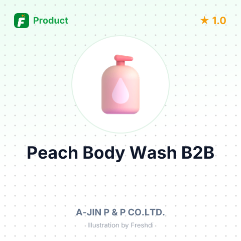 Natural Peach Body Wash – summary card, no photo uploaded yet