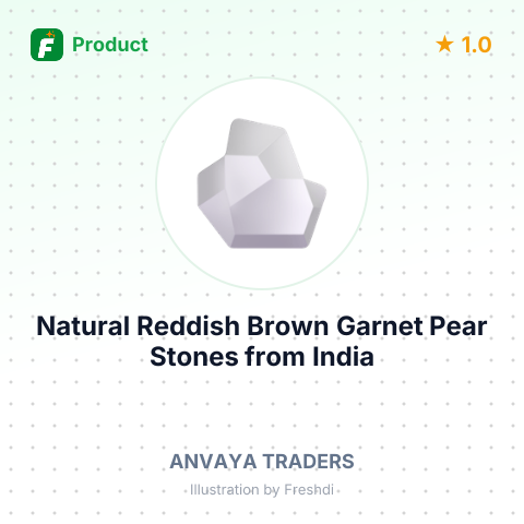 Natural Reddish Brown Garnet Pear Stones – summary card, no photo uploaded yet