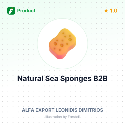 Natural Sea Sponges from Animal Origin – summary card, no photo uploaded yet