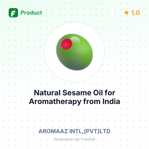 Natural Sesame Oil for Aromatherapy – summary card, no photo uploaded yet