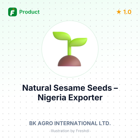 Natural Sesame Seeds – product summary card, no photo uploaded yet