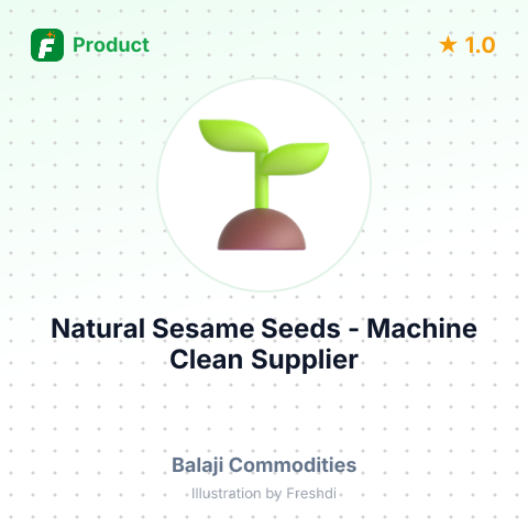 Natural Sesame Seeds - Machine Clean – summary card, no photo uploaded yet