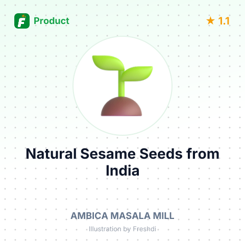 Natural Sesame Seeds – summary card, no photo uploaded yet