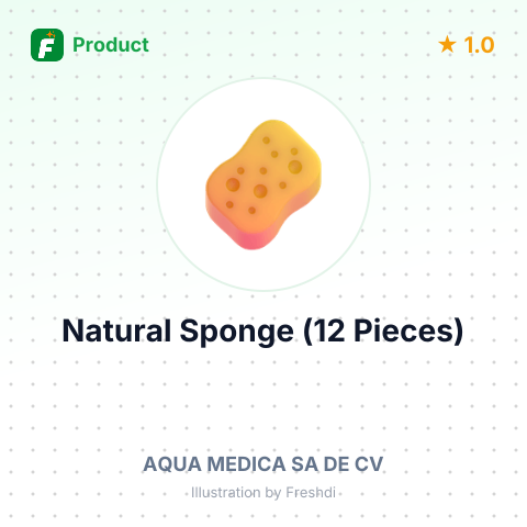 Natural Sponge (12 Pieces) – summary card, no photo uploaded yet