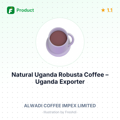 Natural Uganda Robusta Coffee – summary card, no photo uploaded yet