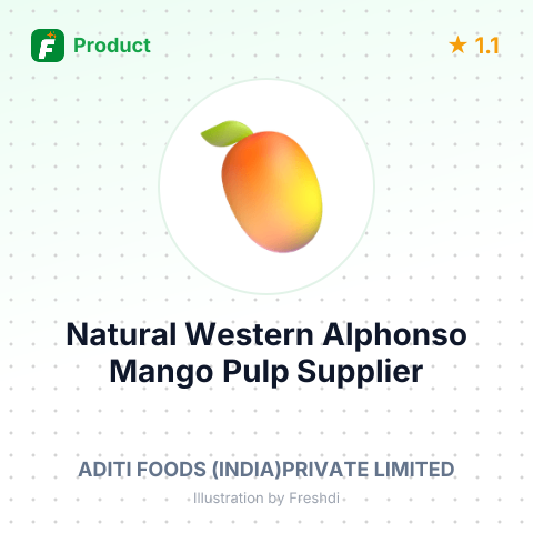 Natural Western Alphonso Mango Pulp – summary card, no photo uploaded yet