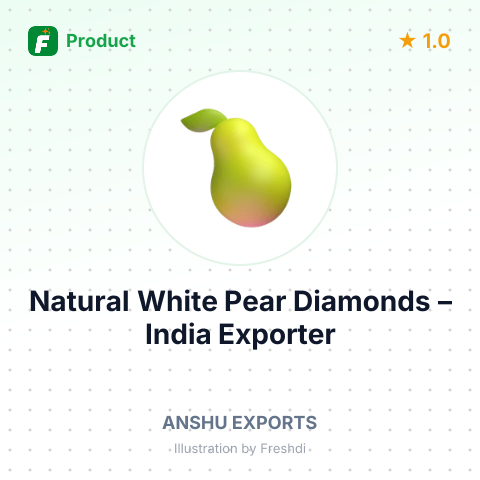 Natural White Pear Diamonds – summary card, no photo uploaded yet