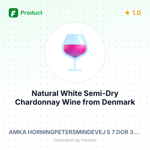 Natural White Semi-Dry Chardonnay Wine – summary card, no photo uploaded yet