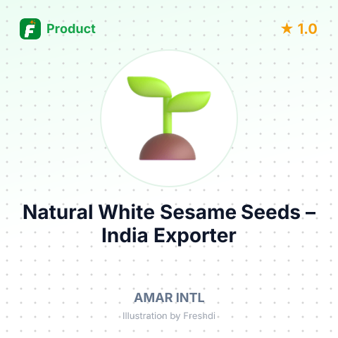 Natural White Sesame Seeds – summary card, no photo uploaded yet