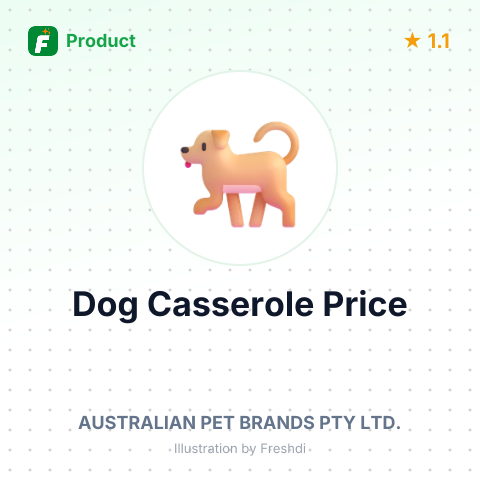 Nature's Gift Dog Casserole with Kangaroo, Rice, and Vegetables – summary card, no photo uploaded yet