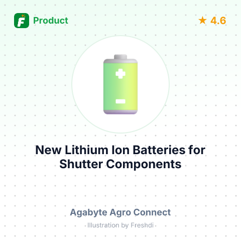 New Lithium Ion Batteries for Shutter Components – summary card, no photo uploaded yet