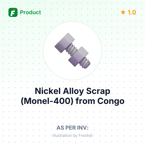 Nickel Alloy Scrap (Monel-400) – summary card, no photo uploaded yet
