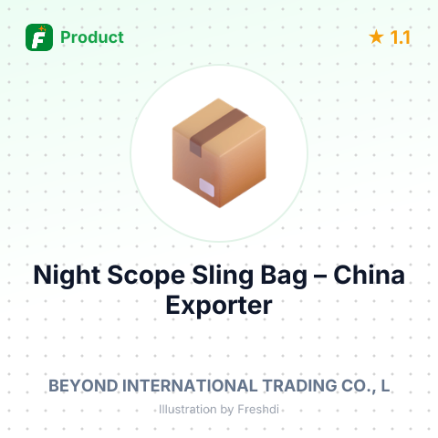 Night Scope Sling Bag – summary card, no photo uploaded yet