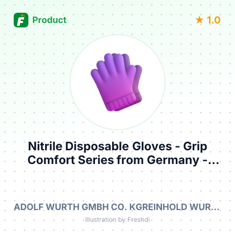 Nitrile Disposable Gloves - Grip Comfort Series – summary card, no photo uploaded yet