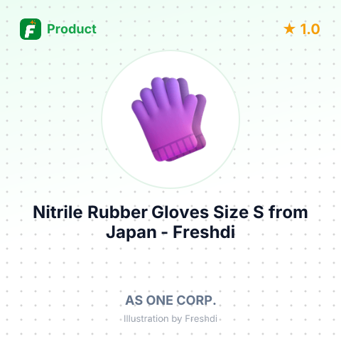 Nitrile Rubber Gloves Size S – summary card, no photo uploaded yet