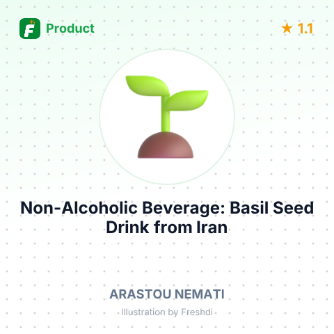 Non-Alcoholic Beverage: Basil Seed Drink – summary card, no photo uploaded yet