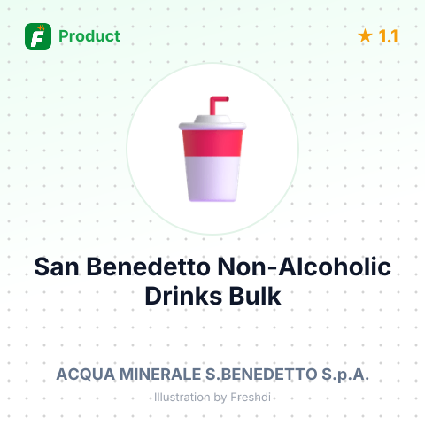 Non-Alcoholic Drinks "San Benedetto" with Flavoring Agents – summary card, no photo uploaded yet