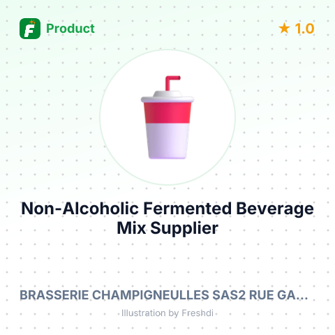 Non-Alcoholic Fermented Beverage Mix (Raspberry Flavor) – summary card, no photo uploaded yet