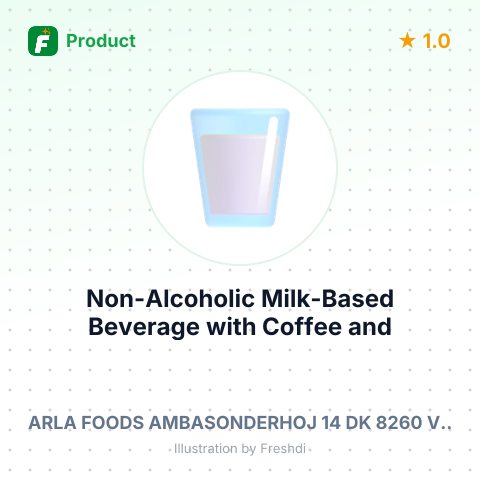 Non-Alcoholic Milk-Based Beverage with Coffee and Sugar – summary card, no photo uploaded yet