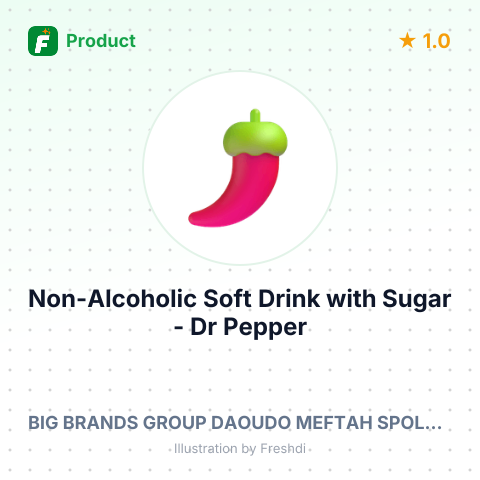 Non-Alcoholic Soft Drink with Sugar - Dr Pepper – summary card, no photo uploaded yet