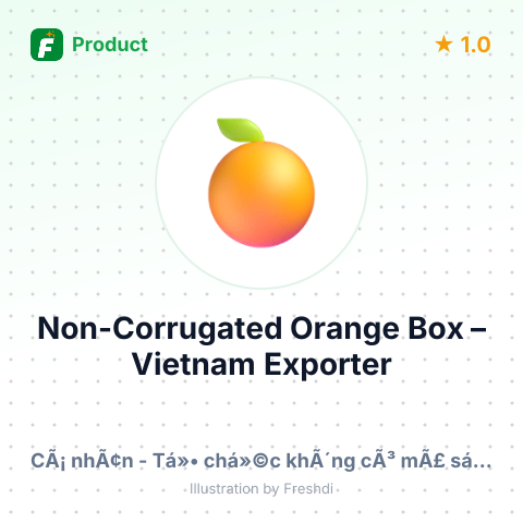 Non-Corrugated Orange Box – summary card, no photo uploaded yet