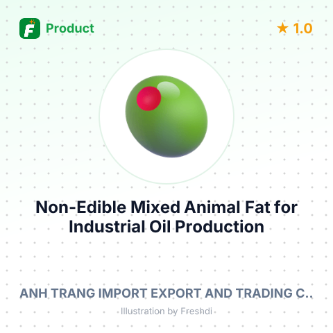 Non-Edible Mixed Animal Fat for Industrial Oil Production – summary card, no photo uploaded yet