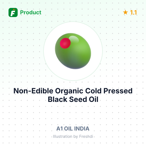 Non-Edible Organic Cold Pressed Black Seed Oil – summary card, no photo uploaded yet