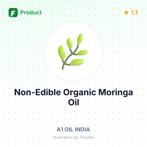 Non-Edible Organic Moringa Oil – summary card, no photo uploaded yet