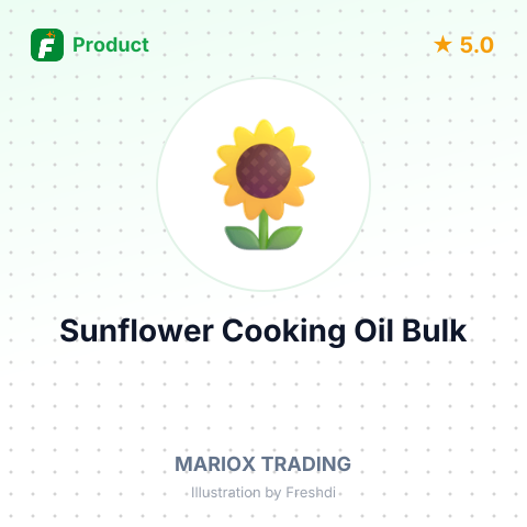 Non-GMO, 100% Refined Sunflower Cooking Oil – summary card, no photo uploaded yet