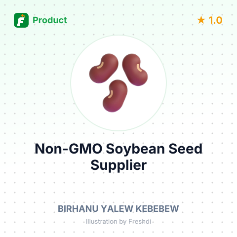 Non-GMO Soybean Seed – product summary card, no photo uploaded yet