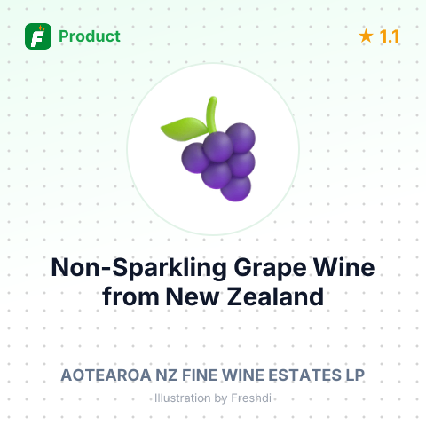 Non-Sparkling Grape Wine – product summary card, no photo uploaded yet