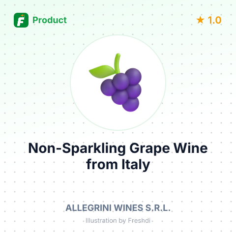 Non-Sparkling Grape Wine – summary card, no photo uploaded yet