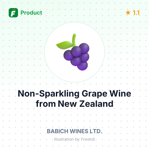 Non-Sparkling Grape Wine – summary card, no photo uploaded yet