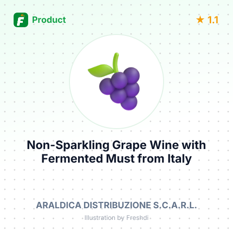 Non-Sparkling Grape Wine with Fermented Must – summary card, no photo uploaded yet